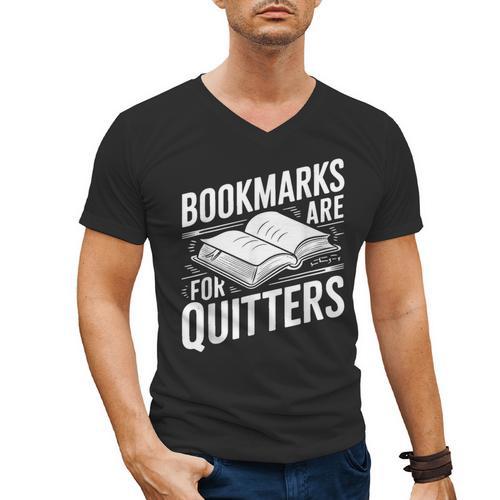 Bookmarks Quote Library Book Reader Men's V-Neck T-Shirt - Bookorys AU
