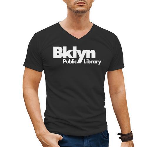 Brooklyn Public Library NY New York Neighborhood Book Lover Men's V-Neck T-Shirt - Bookorys DE