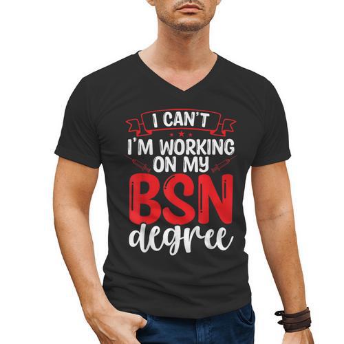 BSN Nurse Graduation Essentials BSN Nursing School Student Men's V-Neck T-Shirt - Best Gift Smart