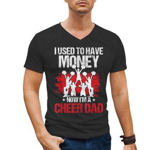 Cheer Dad Cheerleading Fathers Day Men's V-Neck T-Shirt - Father's Day Fun