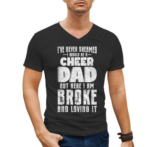 Cheer Dad Men's V-Neck T-Shirt - Father's Day Fun