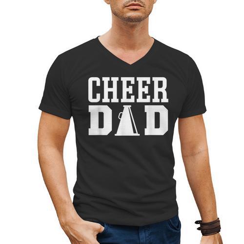 Cheerleading Dad Apparel For Cheer Dad Men's V-Neck T-Shirt - Father's Day Fun