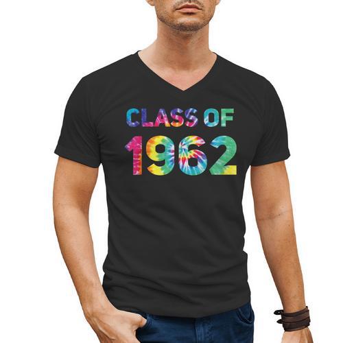 Class Of 1962 School Reunion College Highschool Graduation Men's V-Neck T-Shirt - Best Gift Smart