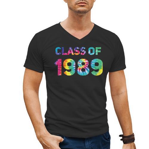 Class Of 1989 School Reunion College Highschool Graduation Men's V-Neck T-Shirt - Best Gift Smart
