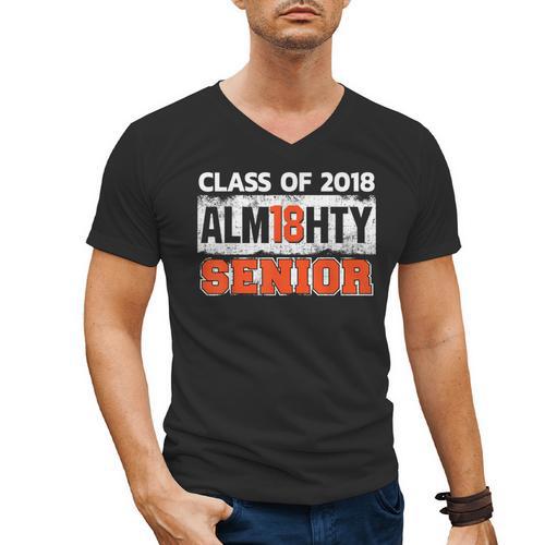 Class Of 2018 Alm18hty Senior 2018 Graduation T-Shirt Men's V-Neck T-Shirt - Best Gift Smart