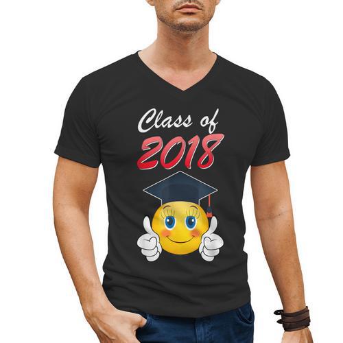 Class Of 2018 Graduation Grad For Her Tee Shirt Men's V-Neck T-Shirt - Best Gift Smart
