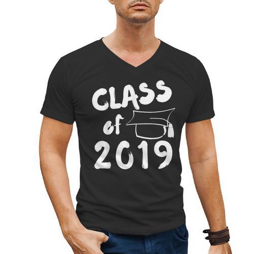 Class Of 2019 Graduation Shirt Men's V-Neck T-Shirt - Best Gift Smart