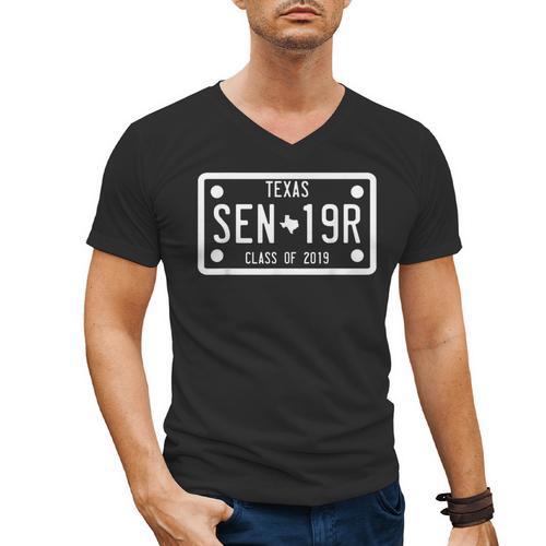 Class Of 2019 Senior Graduation T Shirt For Texas Graduate Men's V-Neck T-Shirt - Best Gift Smart