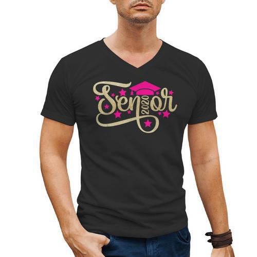 Class Of 2020 Girl Graduation SENIOR Class Of 2020 Men's V-Neck T-Shirt - Best Gift Smart
