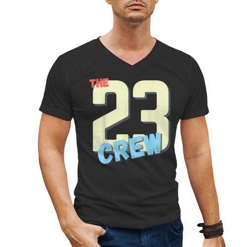 Class Of 2023 Seniors 23 Crew Senior Graduation Idea Men's V-Neck T-Shirt - Best Gift Smart