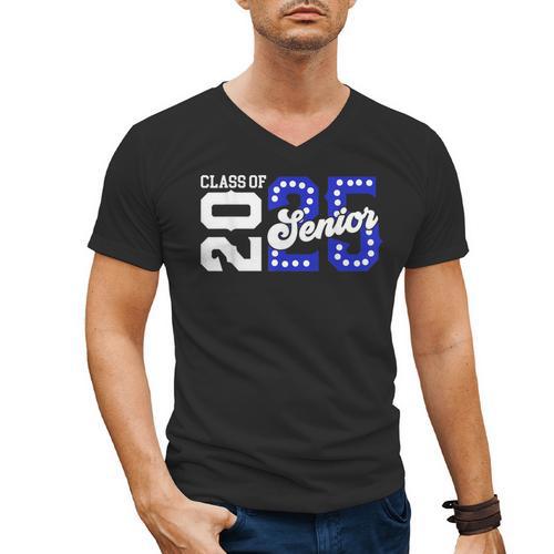 Class Of 2025 Senior 2025 Back To School Graduation Party Men's V-Neck T-Shirt - Best Gift Smart
