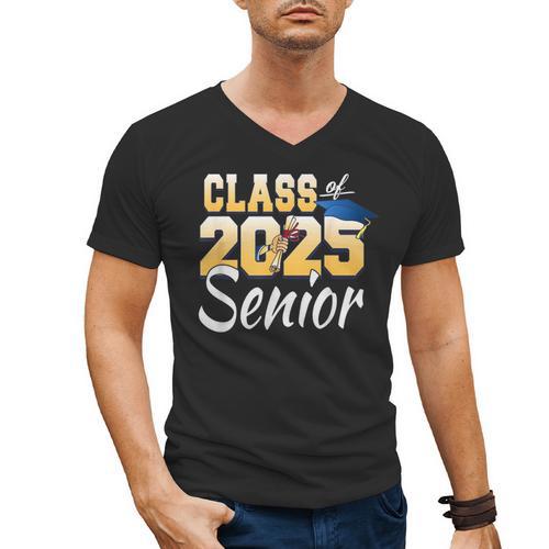 Class Of 2025 Senior Graduate 2025 Graduation Class Men's V-Neck T-Shirt - Best Gift Smart