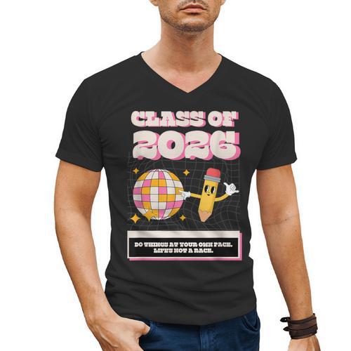 Class Of 2026 Students Graduate 2026 Graduation Men's V-Neck T-Shirt - Best Gift Smart