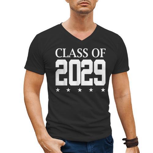 Class Of 2029 School Graduation Graduate s Men's V-Neck T-Shirt - Best Gift Smart