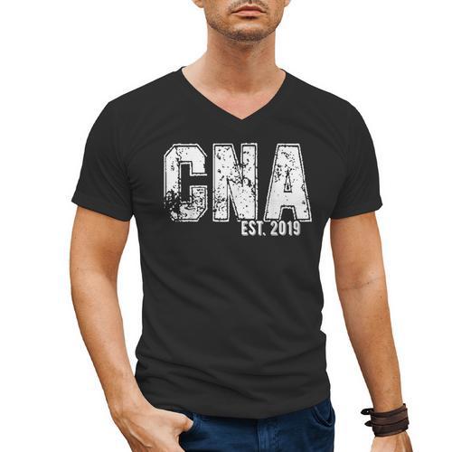 CNAs Graduation Shirt CNA Est 2019 Men's V-Neck T-Shirt - Best Gift Smart