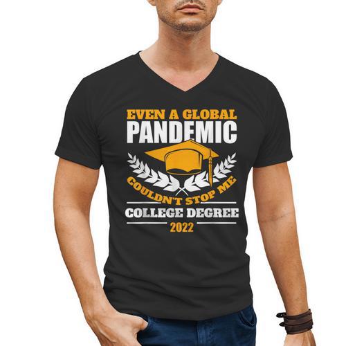 College Degree 2022 Graduation Graduate Men's V-Neck T-Shirt - Best Gift Smart