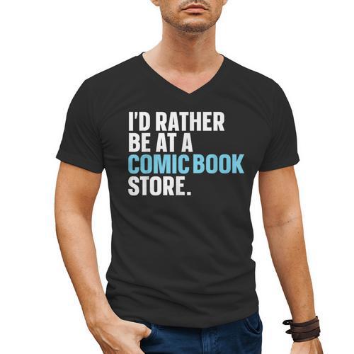 Comic Books Art For Men Women Comics Lover Comics Collector Men's V-Neck T-Shirt - Bookorys DE