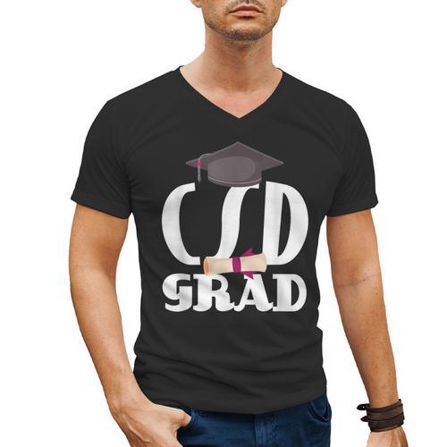 CSD Masters Graduation Men Women Son Daughter Men's V-Neck T-Shirt - Best Gift Smart
