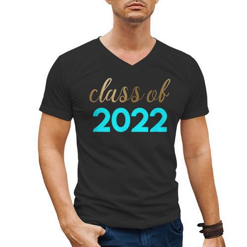 Cute Graduation Shirt Class Of 2022 Shirt Men's V-Neck T-Shirt - Best Gift Smart