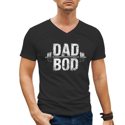 Dad Bod Men's V-Neck T-Shirt - Father's Day Fun