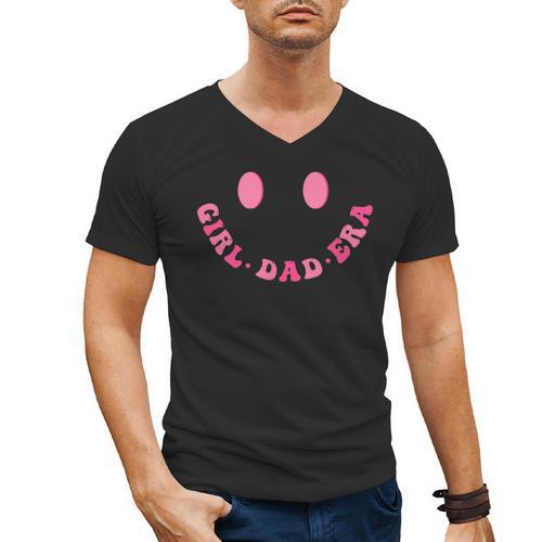 In My Dad Girl Era Tee Fathers Day 2-Sided Men's V-Neck T-Shirt - Father's Day Fun