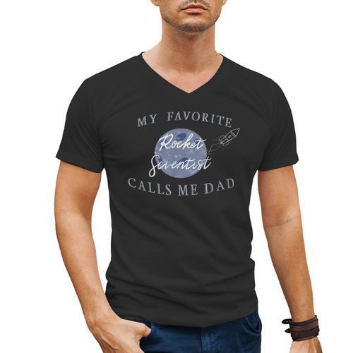 Dad Rocket Scientist Men's V-Neck T-Shirt - Father's Day Fun