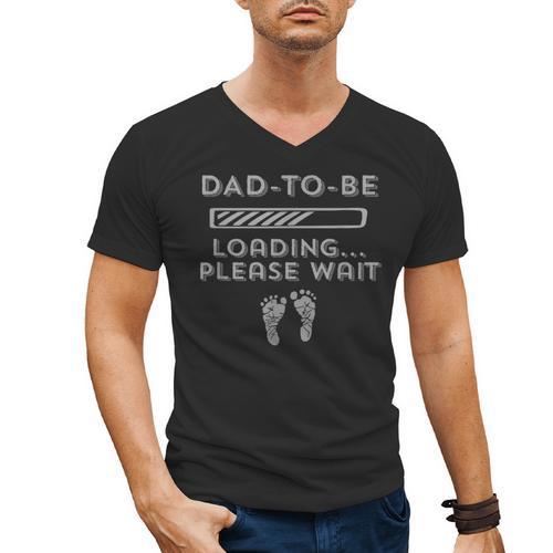 Dad-To-Be Loading Men's V-Neck T-Shirt - Father's Day Fun