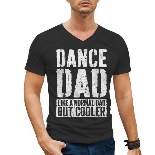 Dance Dad Shirt Dancing Men Fathers Day Dance Dad Men's V-Neck T-Shirt - Father's Day Fun