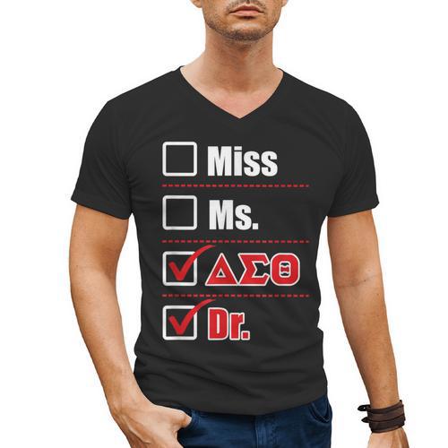 Delta Sigma Theta Sorority Delta Doctor Graduation Men's V-Neck T-Shirt - Best Gift Smart