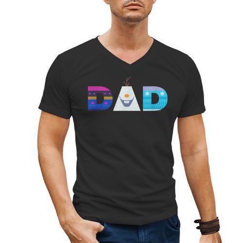 Disney Frozen Elsa Anna Olaf Dad Father's Day Birthday Men's V-Neck T-Shirt - Father's Day Fun