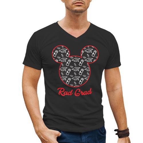 Disney Graduation Rad Grad Men's V-Neck T-Shirt - Best Gift Smart