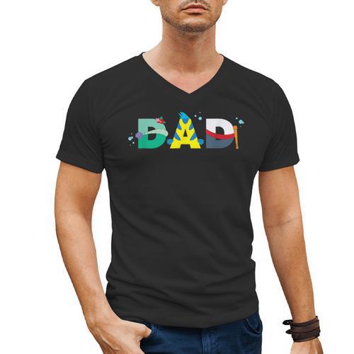Disney The Little Mermaid Ariel Father’s Day Birthday Dad Men's V-Neck T-Shirt - Father's Day Fun