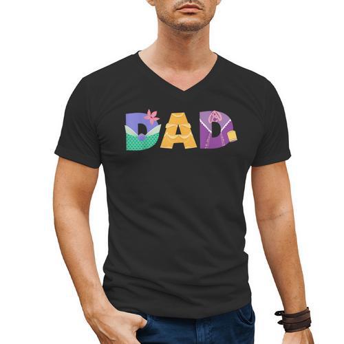 Disney Princess Dad Father’s Day Birthday Men's V-Neck T-Shirt - Father's Day Fun