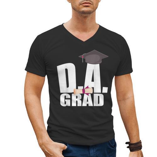 Doctor Of Arts Doctorate Graduation Son Daughter Shirt Men's V-Neck T-Shirt - Best Gift Smart