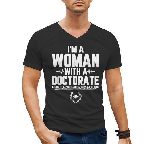 Doctorate Graduation For Doctorate Of Education Men's V-Neck T-Shirt - Best Gift Smart