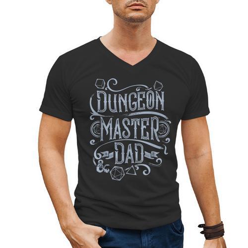 Dungeons & Dragons Father's Day Dungeon Master Dad Men's V-Neck T-Shirt - Father's Day Fun