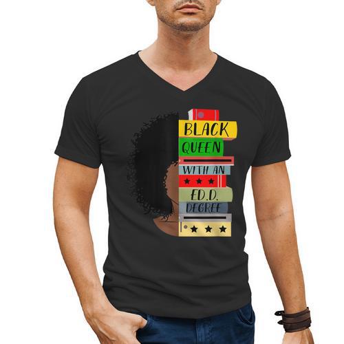 EdD Doctor Of Education Book Degree Doctorate Graduation Men's V-Neck T-Shirt - Best Gift Smart