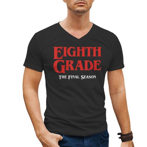 Eighth Grade Final Season Graduation Parody Men's V-Neck T-Shirt - Best Gift Smart