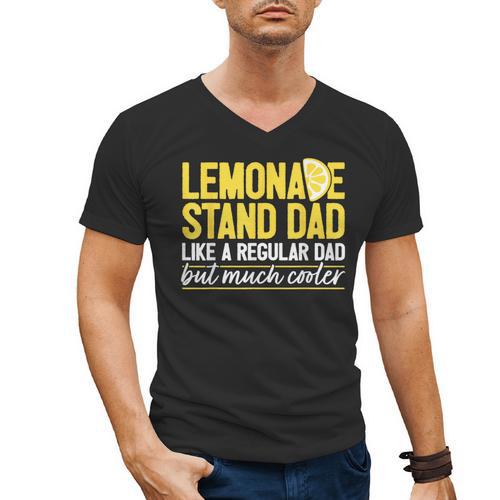 Family Lemonade Stand Dad Men's V-Neck T-Shirt - Father's Day Fun