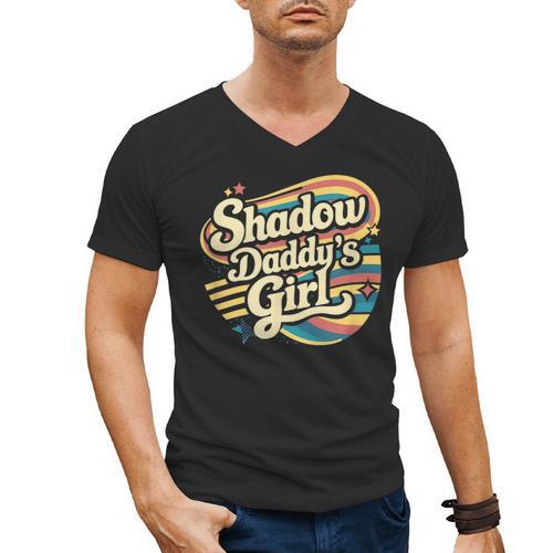 Fantasy Romantasy Book Retro Vintage Shadow Daddy Girl Men's V-Neck T-Shirt - Bookorys