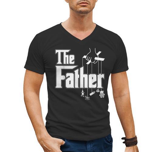 The Father New Daddy Expecting Baby T-Shirt Men's V-Neck T-Shirt - Father's Day Fun