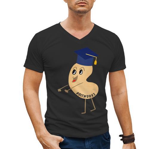 Flossing Cashew OIT For Tree Nut OIT Graduation Men's V-Neck T-Shirt - Best Gift Smart