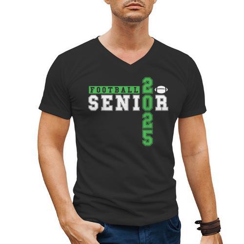 Football Senior Night Football Senior 2025 Graduation 23 Men's V-Neck T-Shirt - Best Gift Smart
