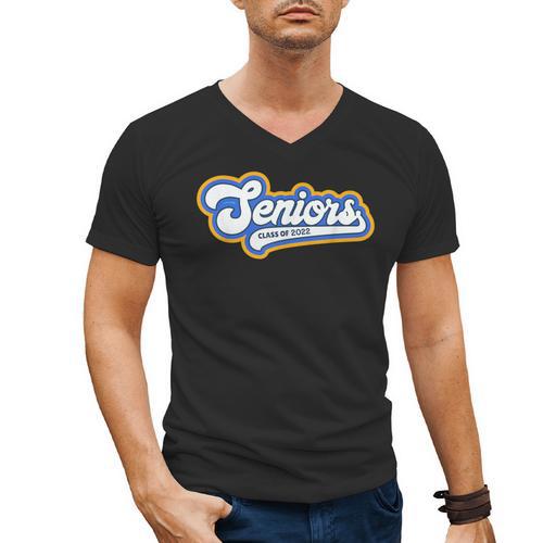 Funny Class Of 2022 Senior Graduate College Graduation Men's V-Neck T-Shirt - Best Gift Smart
