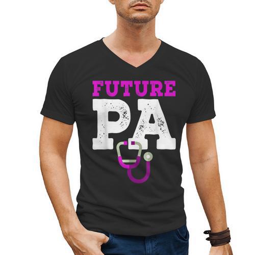 Future PA Physician Assistant Graduation Men's V-Neck T-Shirt - Best Gift Smart