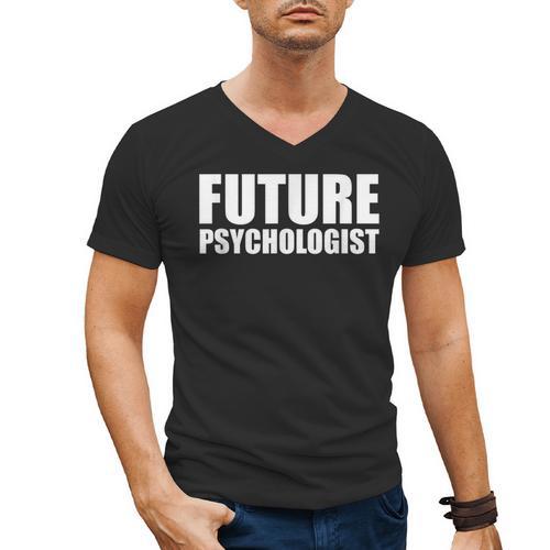 Future Psychologist Graduate Graduation Psychology Student Men's V-Neck T-Shirt - Best Gift Smart