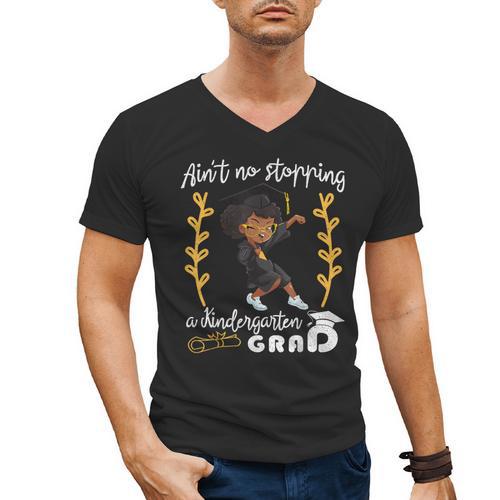 Girl Magic Graduate Kindergarten Graduation 2023 Men's V-Neck T-Shirt - Best Gift Smart