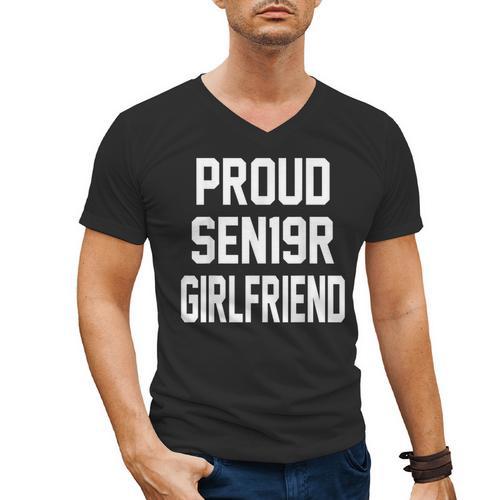 Girlfriend Graduation Party SEN19R Shirt Senior 2019 T-Shirt Men's V-Neck T-Shirt - Best Gift Smart