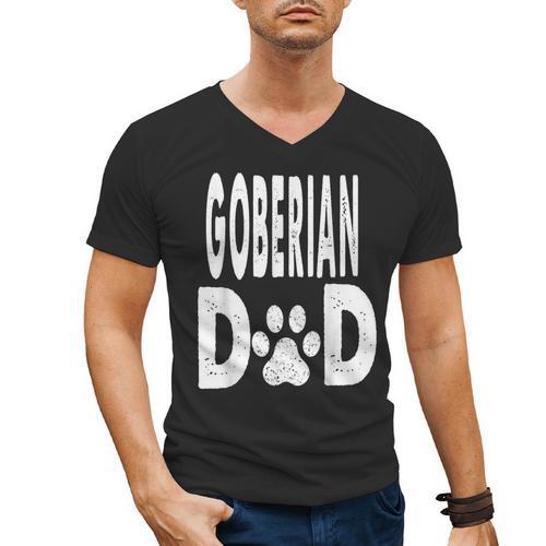 Goberian DAD Dog Owner Men Women Men's V-Neck T-Shirt - Father's Day Fun