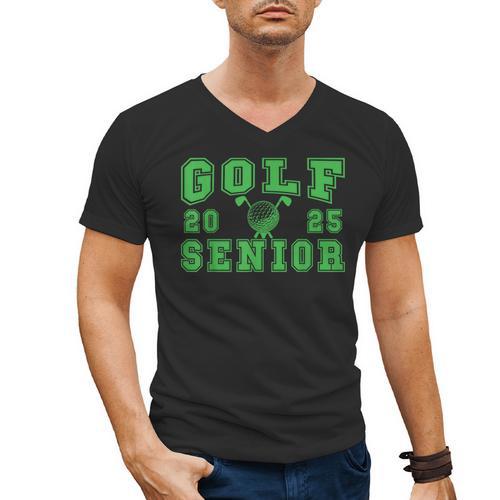 Golf Senior Night Golf Senior 2025 Graduation 32 Men's V-Neck T-Shirt - Best Gift Smart